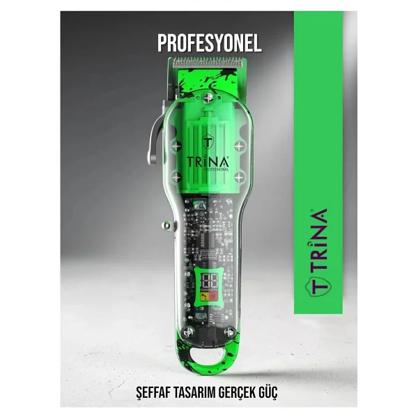 Trina TRNSACKS0055 Yeşil Profesyonel Saç Kesme Makinesi - Görsel 3