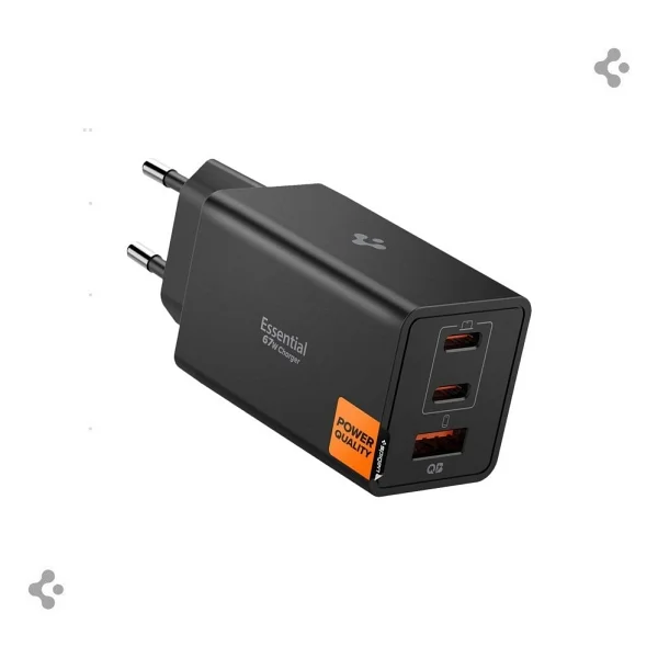 Spigen ACH09458 67 W Siyah Hızlı Şarj Adaptörü - Görsel 10