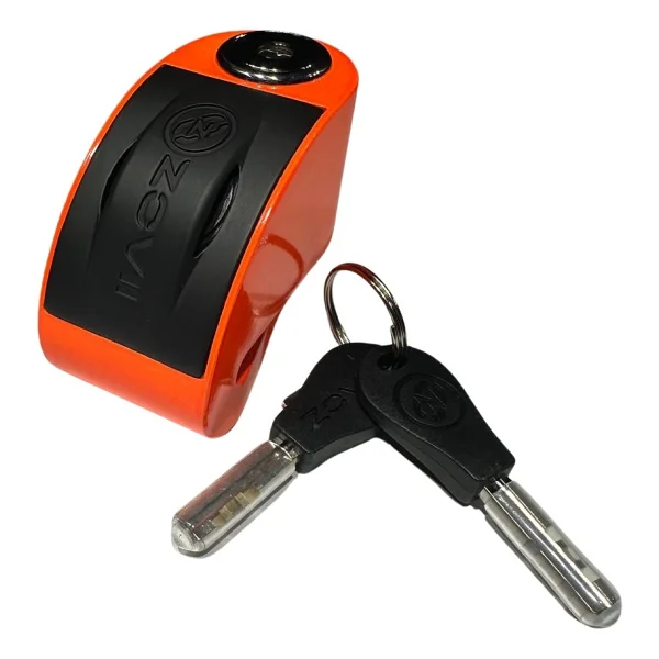 ZOVII Zt6 Turuncu 120 Db Alarmlı Motosiklet Disk Kilidi - IP67, Su Geçirmez, Çelik Güvenlik Kilidi Hatırlatma Kablo Hediyeli - Görsel 10