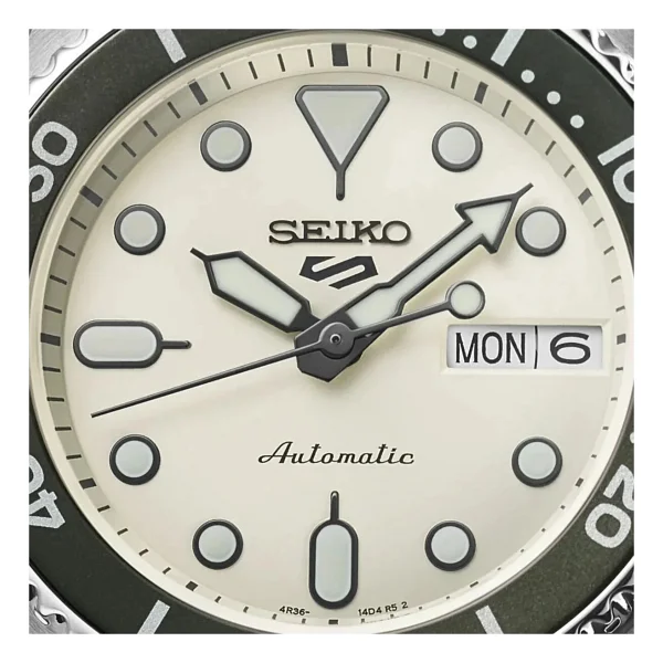 Seiko 5 Sports SKX SRPK31 Krem Erkek Kol Saati - Görsel 9