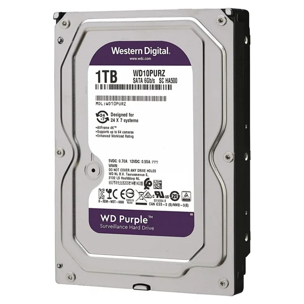 Western Digital Purple WD10PURZ SATA 3.0 5400 RPM 3.5" 1 TB Harddisk - Görsel 4