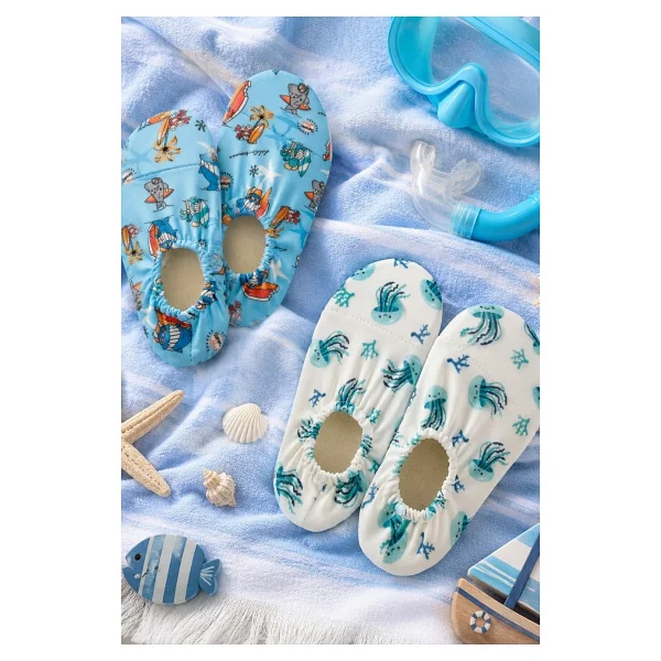 Muggo BABY Kaymaz Tabanlı Unisex Bebek Çocuk Deniz Ayakkabısı ve Havuz Patiği - Görsel 6