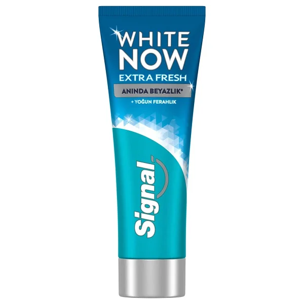 Signal White Now Extra Fresh Beyazlatıcı Florürlü Diş Macunu 75 ml - Görsel 4