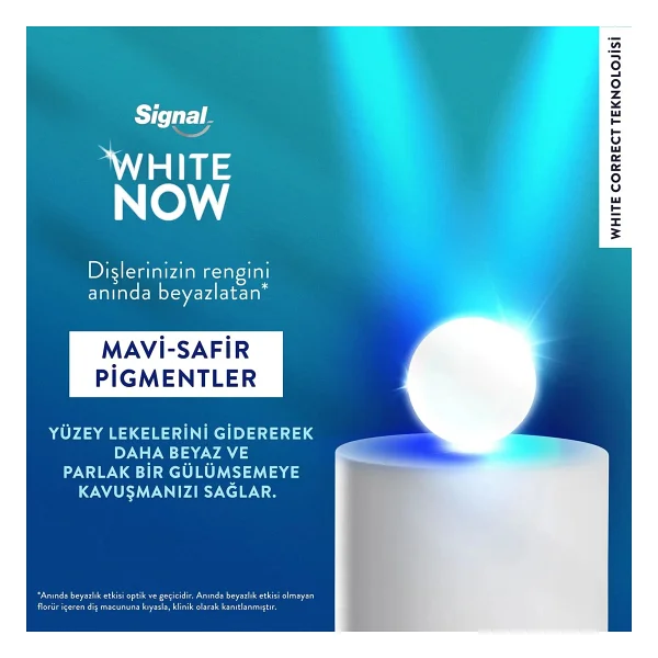 Signal White Now Extra Fresh Beyazlatıcı Florürlü Diş Macunu 75 ml - Görsel 7