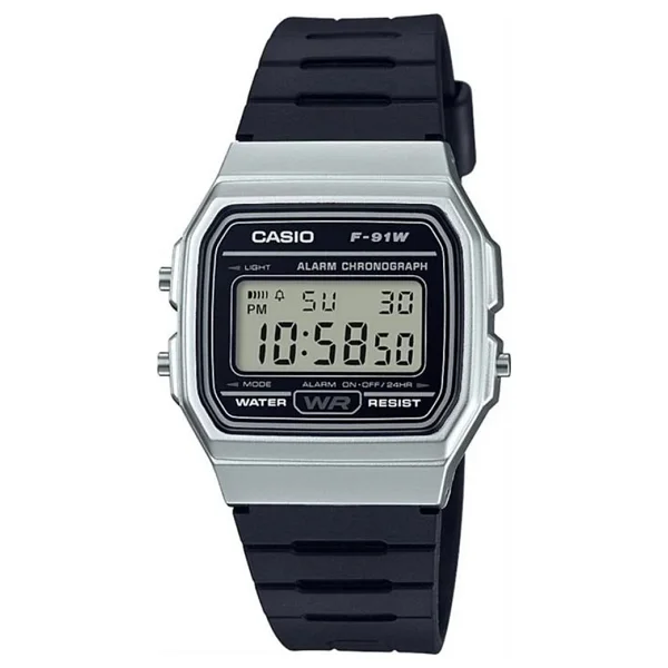 Casio Standart F-91WM-7ADF Siyah-Gri Erkek Kol Saati - Görsel 4