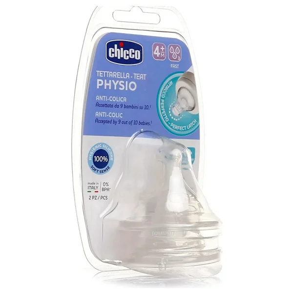 Chicco Physio Hızlı Akış 4 Ay+ 2'li Biberon Emziği - Görsel 8