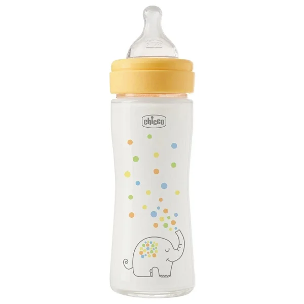 Chicco Perfect Easy Yavaş Akış 0 Ay+ 240 ml Cam Biberon - Görsel 2