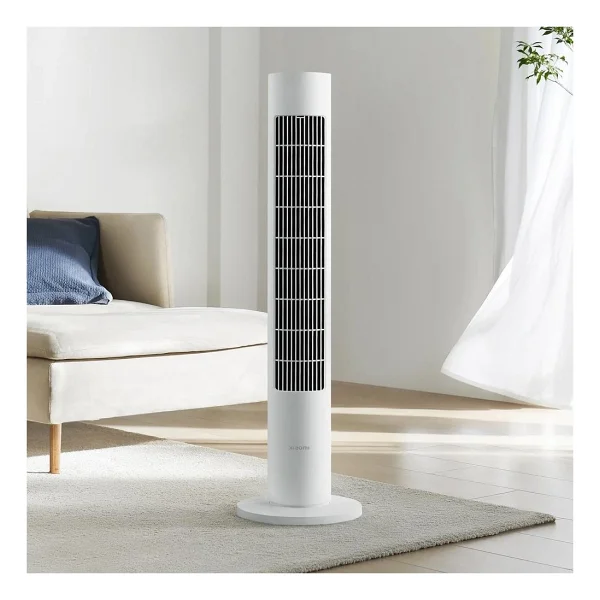 Xiaomi Smart Tower Akıllı Kule Tipi Vantilatör - 10 Metre Güçlü Hava Akışı, 150° Geniş Salınım, 100 Kademeli Hız Ayarı, Sessiz Inverter Motor, Wi-Fi ve Xiaomi Home Uygulama Kontrolü - Beyaz - Görsel 2