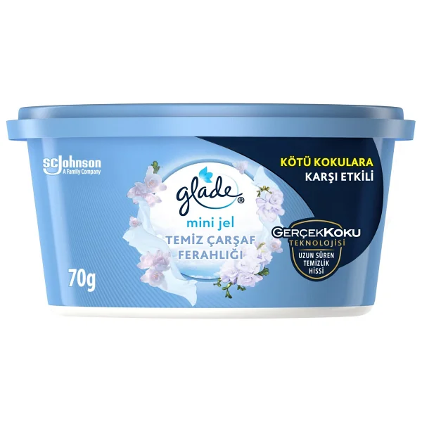 Glade Clean Temiz Çarşaf Ferahlığı 70 gr Mini Jel Oda Kokusu - Görsel 2
