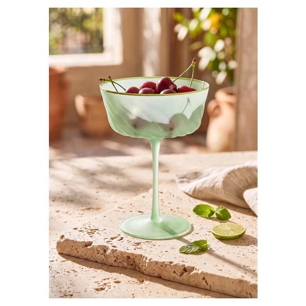 The Mia 15x11x8 cm Yeşil Martini Kadehi - Görsel 2
