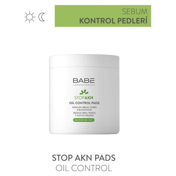Babe Stop Akn Oil Control Sebum Düzenleyici ve Arındırıcı 60'lı Yüz Temizleme Pedi - Görsel 3