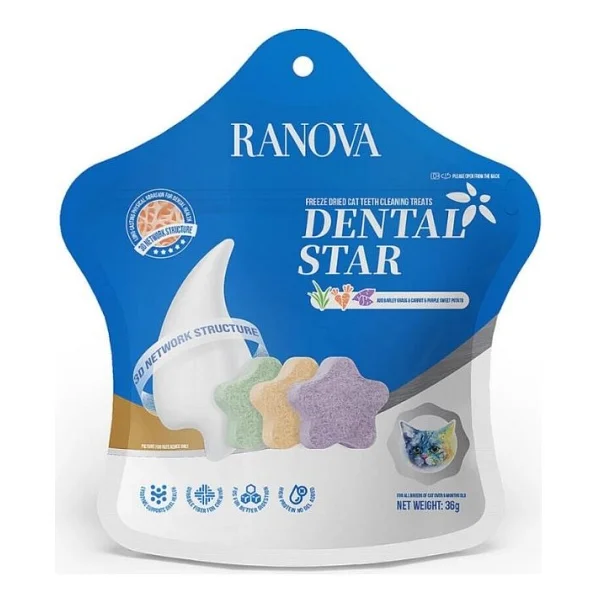 Ranova Dondurularak Kurutulmuş Karışık Dental 36 gr Kedi Ödül Maması - Görsel 2