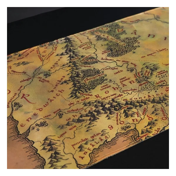 Exvega Lord Of The Rings Middle Earth Map XXL Mouse Pad - Görsel 5