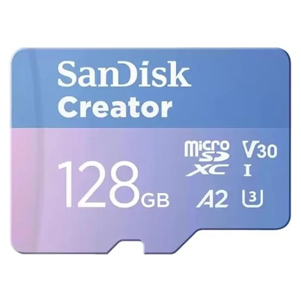 SanDisk Creator SDSQXAA-128G-IN6MS UHS-I U3 A2 V30 128 GB Micro SD Kart - Görsel 2