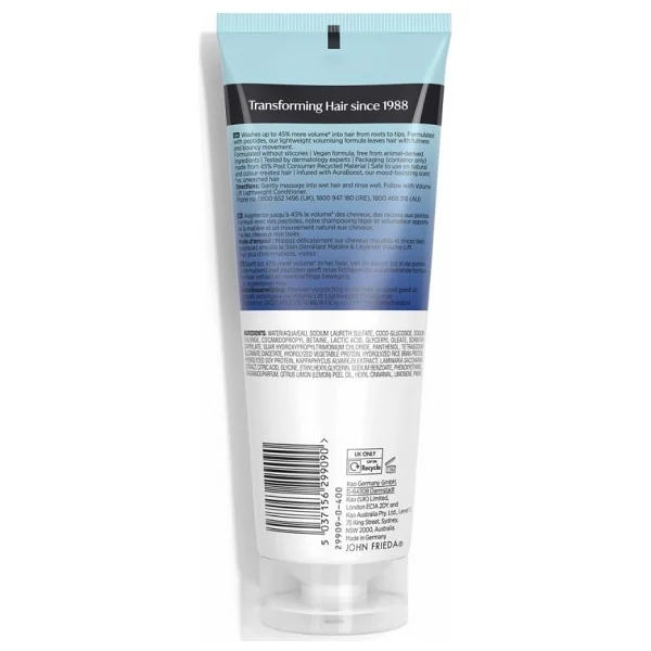 John Frieda Volume Lift Lightweight 250 ml Dolgunlaştırıcı Etkili Hacim Veren Şampuan - Görsel 3
