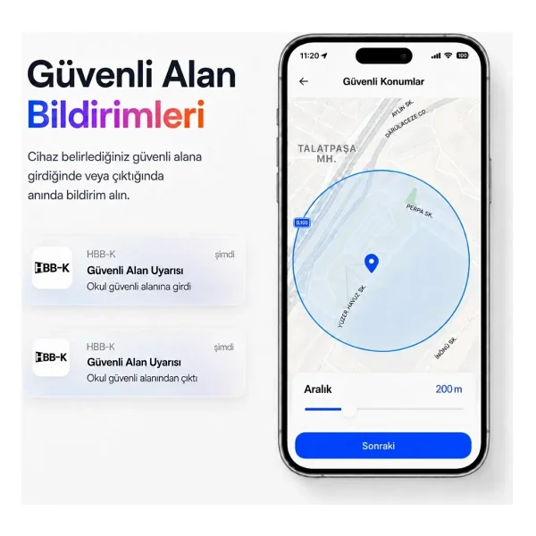 HBB-K Hapro Tag Ios & Android Uyumlu Airtag Akıllı Takip Cihazı(Siyah) - Görsel 5