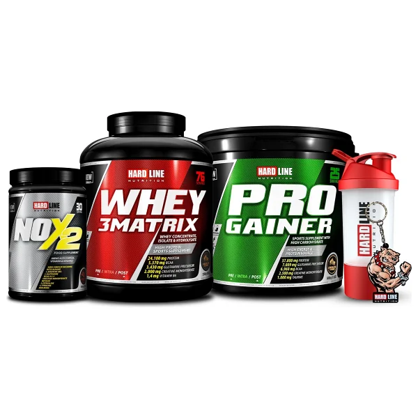 Hardline Whey 3Matrix 2300 Gr + Progainer 5000 Gr + Nox 2 Kombinasyonu - Görsel 8