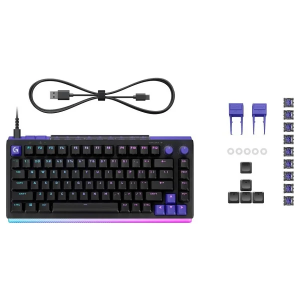 Logitech G512 X 75 920-013934 Siyah RGB TKL Hibrit Switch Kablolu Mekanik Oyuncu Klavyesi - Görsel 3