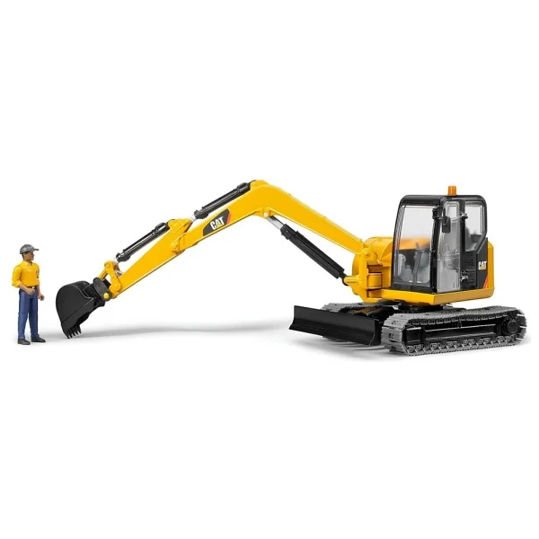 Bruder BR02466 Cat Mini Ekskavatör ve İnşaat İşçisi - Görsel 8