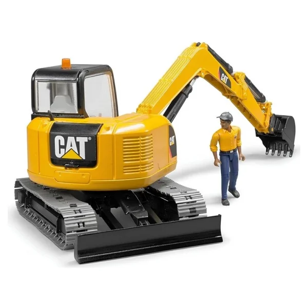 Bruder BR02466 Cat Mini Ekskavatör ve İnşaat İşçisi - Görsel 10