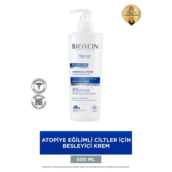 Bioxcin Atopicare Atopiye Eğilimli Ciltler için Besleyici Krem 500 ml - Görsel 2