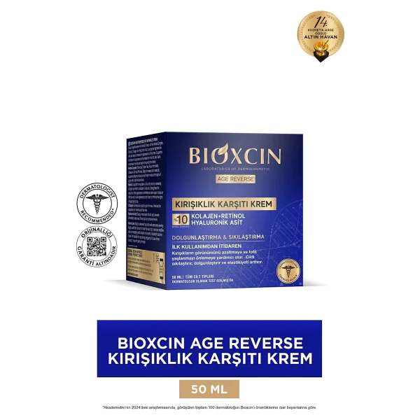 Bioxcin Age Reverse Kırışıklık Karşıtı Krem 50 ml - Görsel 5