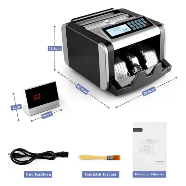 Bill Counter Al-4000S Silver Para Sayma Makinesi - Görsel 7