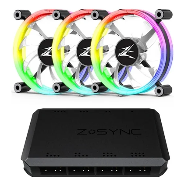 Zalman ZM-LF120A3 Premium Çift Taraflı 3x12 cm Kasa Fanı - Görsel 3