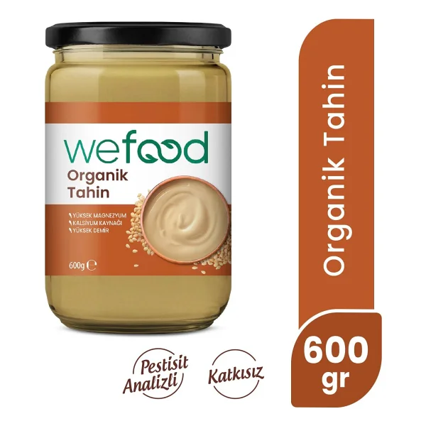 Wefood Organik Tahin 600 gr - Görsel 7