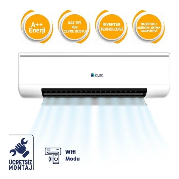 İhlas Aura 18000 BTU Inverter Duvar Tipi Klima - Görsel 6