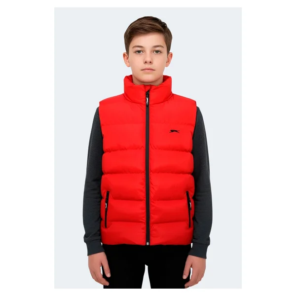 Slazenger NEPTUNE Unisex Çocuk Yelek Kırmızı - Görsel 5
