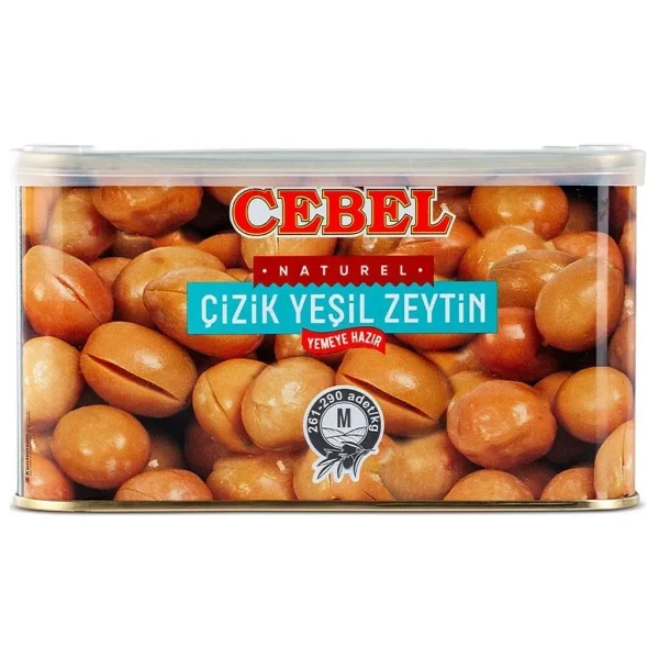 Cebel Yeşil Çizik Zeytin 700 gr Teneke - Görsel 5
