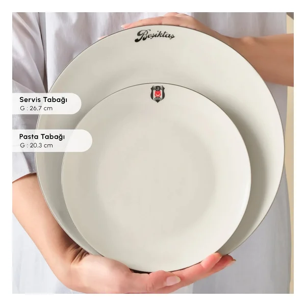 Karaca X Beşiktaş Elegance Bone 53 Parça 12 Kişilik Yemek Takımı - Görsel 8