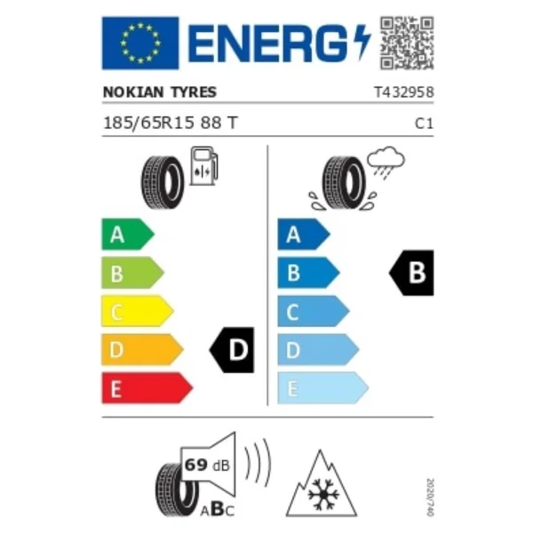 Nokian Snowproof 1 185/65 R15 88T Kış Lastiği - 2023 - Görsel 5