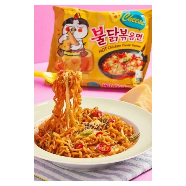 Samyang Buldak Cheese Ramen Noodle 140 gr - Görsel 2