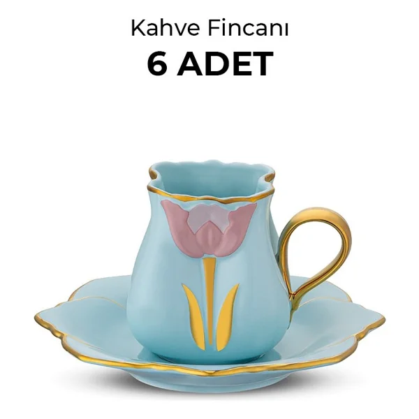 Emsan Zernigar 6 Kişilik Kahve Fincan Takımı - Görsel 7