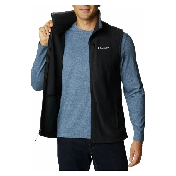 Columbia Fast Trek Fleece AM1056-009 Siyah Erkek Yelek - Görsel 5
