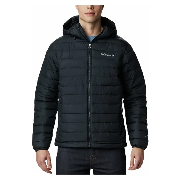 Columbia Powder Lite WO1151-452 Kapüşonlu Mavi Erkek Şişme Mont - Görsel 7