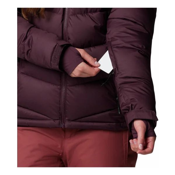 Columbia Abbott Peak II Insulated WK7789-607 Bordo Kadın Kayak Montu - Görsel 7