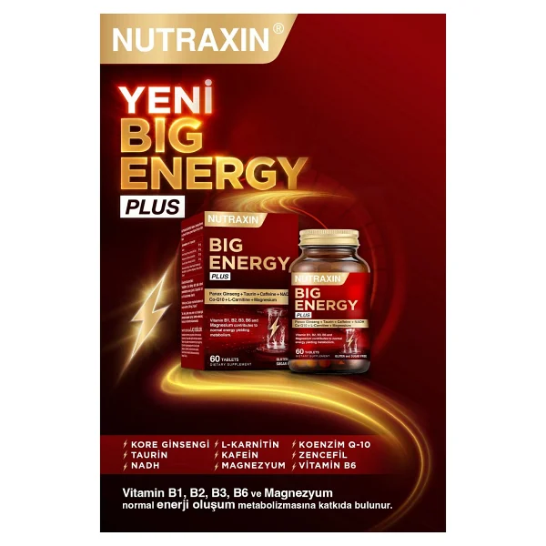 Nutraxin Big Energy Plus 60 Tablet - Görsel 7