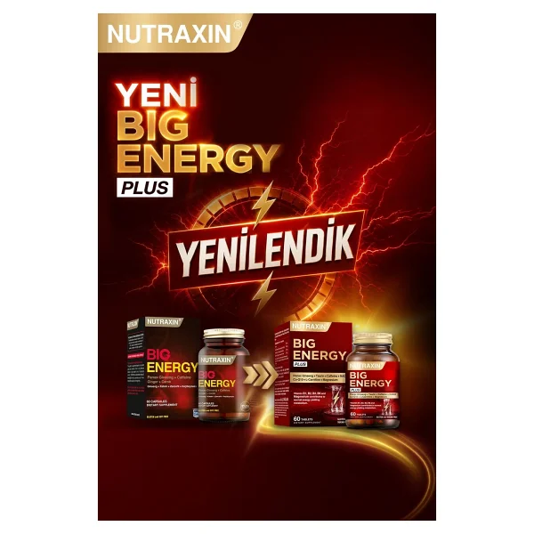 Nutraxin Big Energy Plus 60 Tablet - Görsel 8