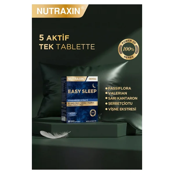Nutraxin Easy Sleep 60 Tablet - Görsel 5