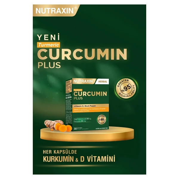 Nutraxin Curcumin Plus 30 Softgel - Vitamin D, Karabiber Içeren Takviye Edici Gıda - Görsel 4