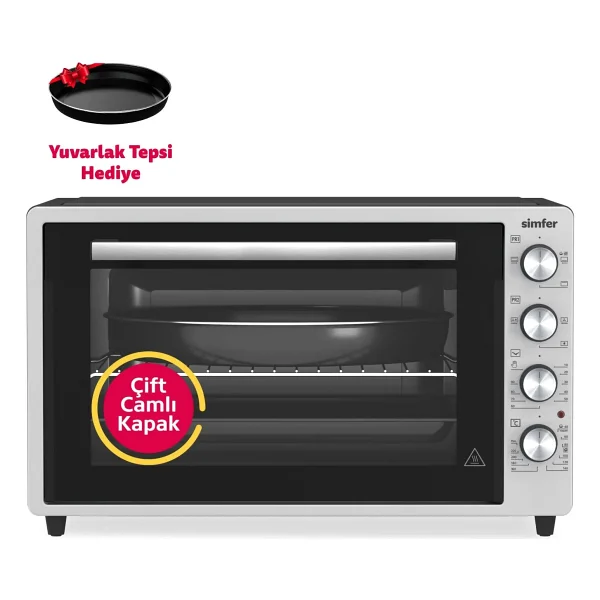 Simfer 7033 Inox 70 lt Turbo Midi Fırın - Görsel 2