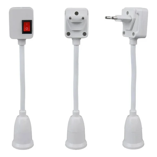 Ledx Dy-105 Prizi E27 Duya Dünüştürücü Açma Kapama Anahtarlı Oynar Başlıklı Duy - Görsel 2