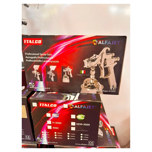 Alfajet Alfa Jet Italco Yeni Model Italco NW-4000 Üstten Depolu Boya Tabancası 1.3 mm ALFAJETNEW4000 - Görsel 4