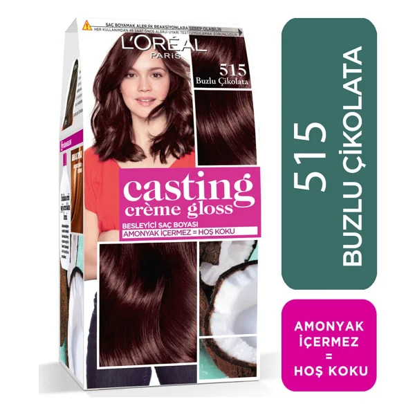 L'Oreal Paris Casting Creme Gloss 515 Buzlu Çikolata Saç Boyası - Görsel 6