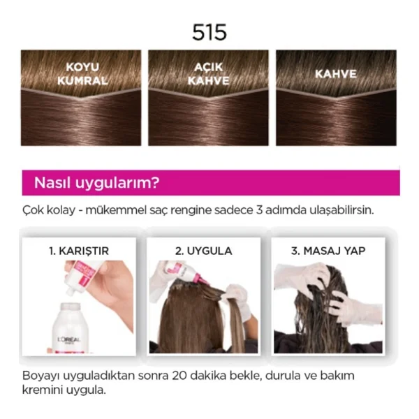 L'Oreal Paris Casting Creme Gloss 515 Buzlu Çikolata Saç Boyası - Görsel 5