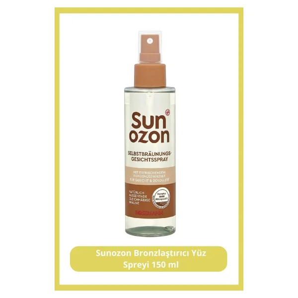 Sunozon Bronzlaştırıcı Yüz Spreyi, 150 ml - Görsel 4