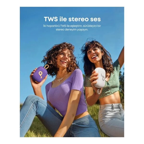 Anker SoundCore Select 4 Go TWS Mor Bluetooth Hoparlör - Görsel 6